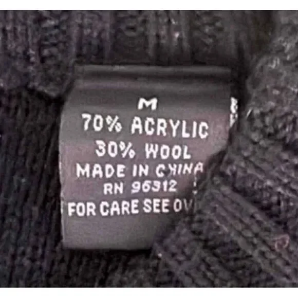 Enyce Clothing Co Mens Medium Argyle Crew Neck Sweater Long Sleeves Acrylic Wool - Picture 5 of 7